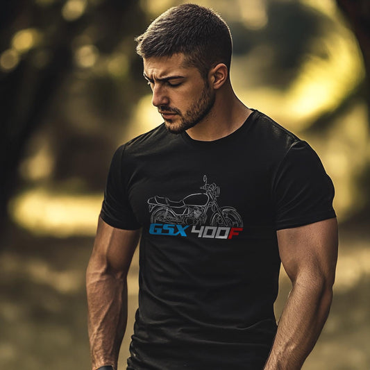 Suzuki GSX400F Inspired T-Shirt - Motorcycle Tee Shirt for Riders
