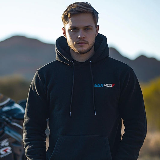 Suzuki GSX400F Inspired Hoodie - Motorcycle Sweatshirt for Riders