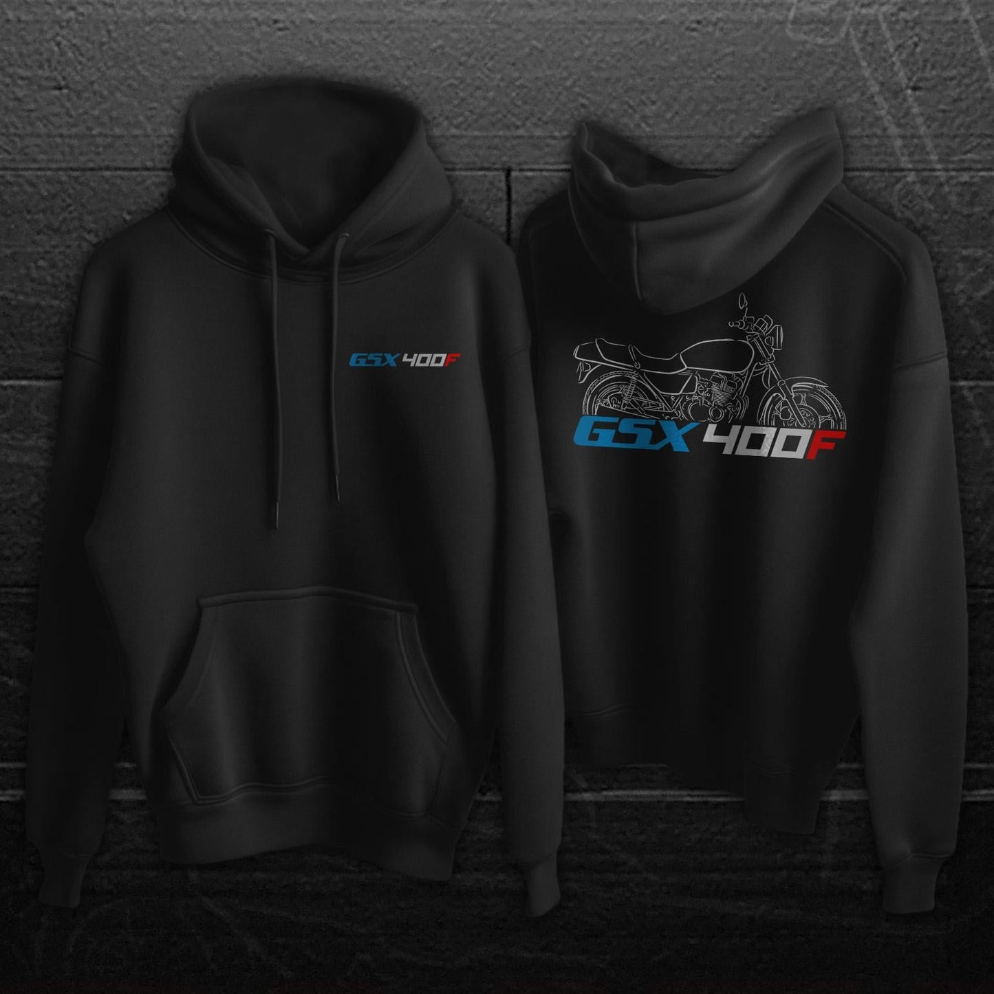 Suzuki GSX400F Inspired Hoodie - Motorcycle Sweatshirt for Riders