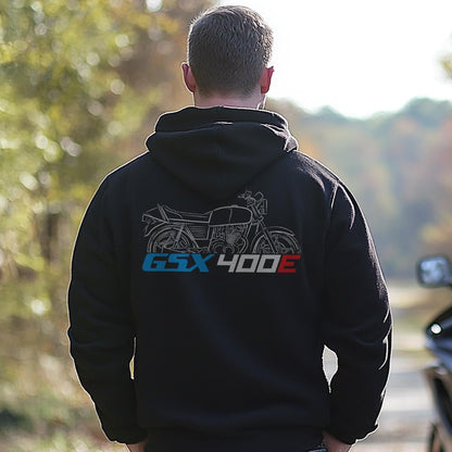 Suzuki GSX400E Inspired Hoodie - Motorcycle Sweatshirt for Riders