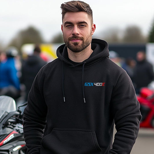 Suzuki GSX400E Inspired Hoodie - Motorcycle Sweatshirt for Riders