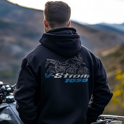 Suzuki V-Strom 1050 Inspired Hoodie - Motorcycle Sweatshirt for ADV Riders