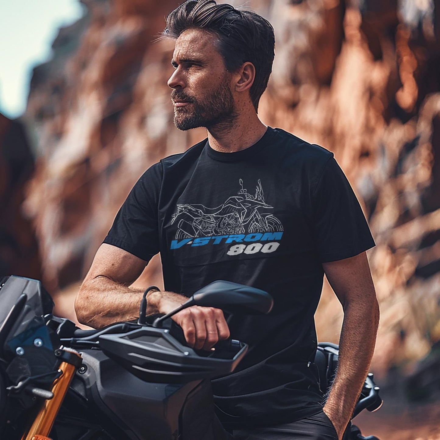 Suzuki V-Strom 800 Inspired T-Shirt - Motorcycle Tee Shirt for ADV Riders