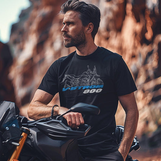 Suzuki V-Strom 800 Inspired T-Shirt - Motorcycle Tee Shirt for ADV Riders