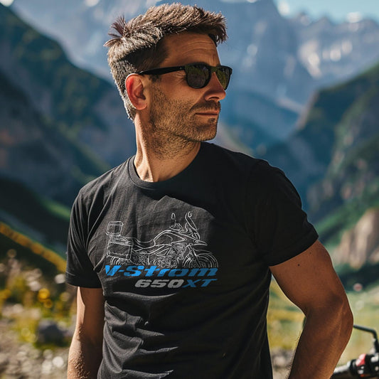 Suzuki V-Strom 650XT Inspired T-Shirt - Motorcycle Tee Shirt for ADV Riders
