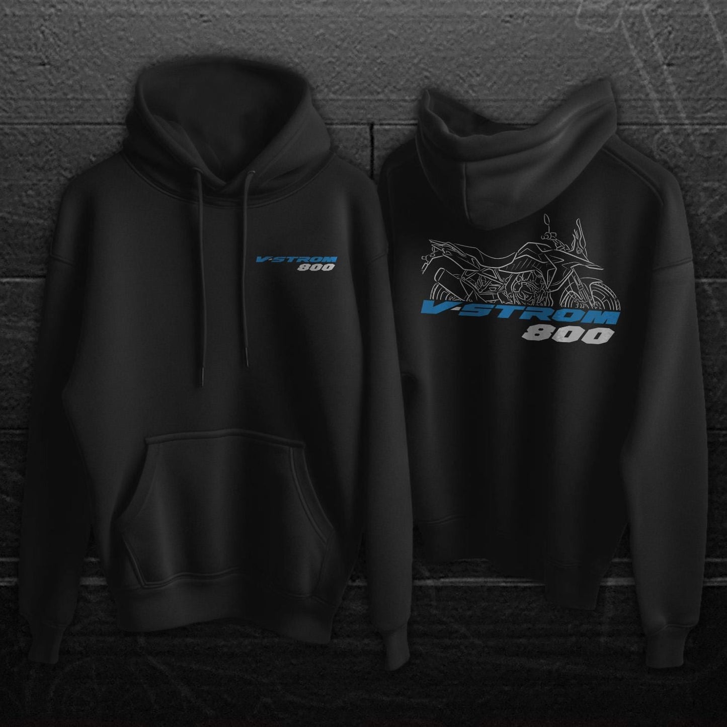 Suzuki V-Strom 800 Inspired Hoodie - Motorcycle Sweatshirt for ADV Riders