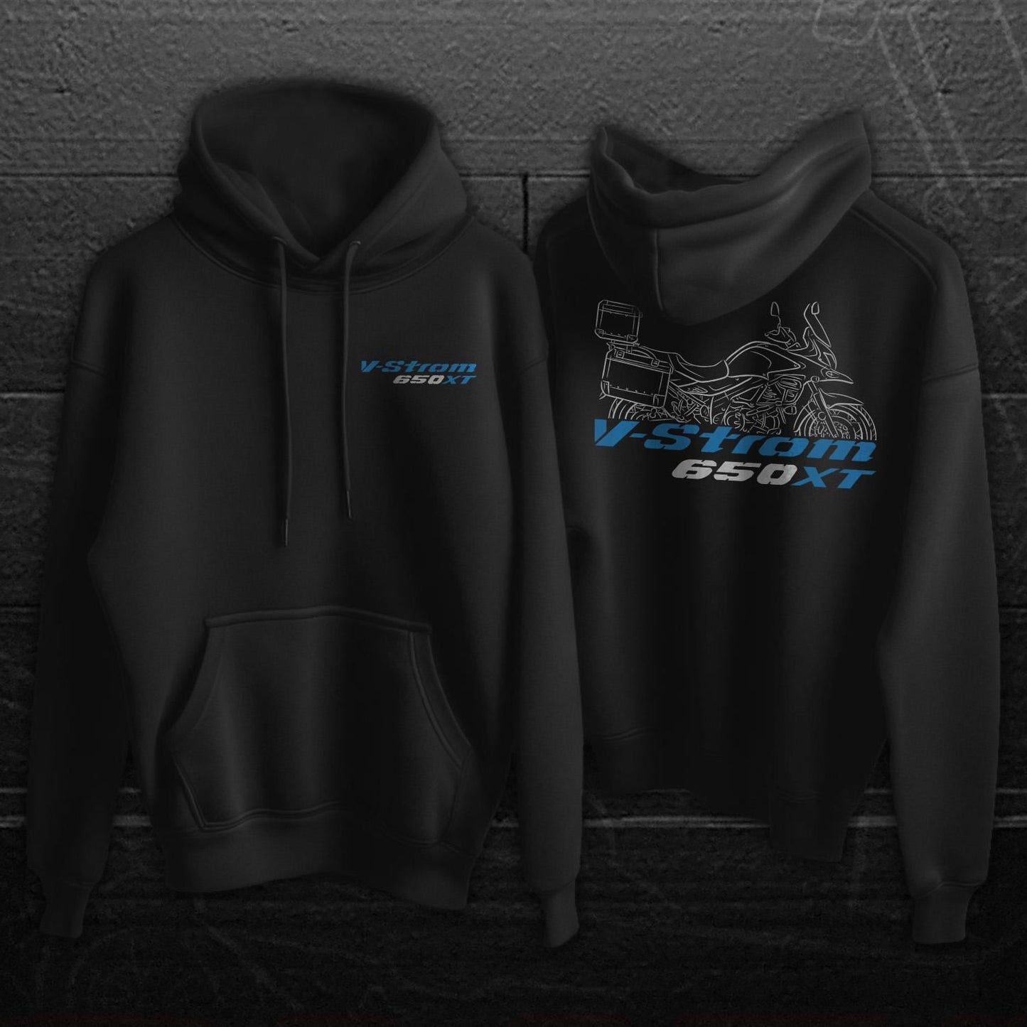 Suzuki V-Storm 650XT Inspired Hoodie - Motorcycle Sweatshirt for ADV Riders