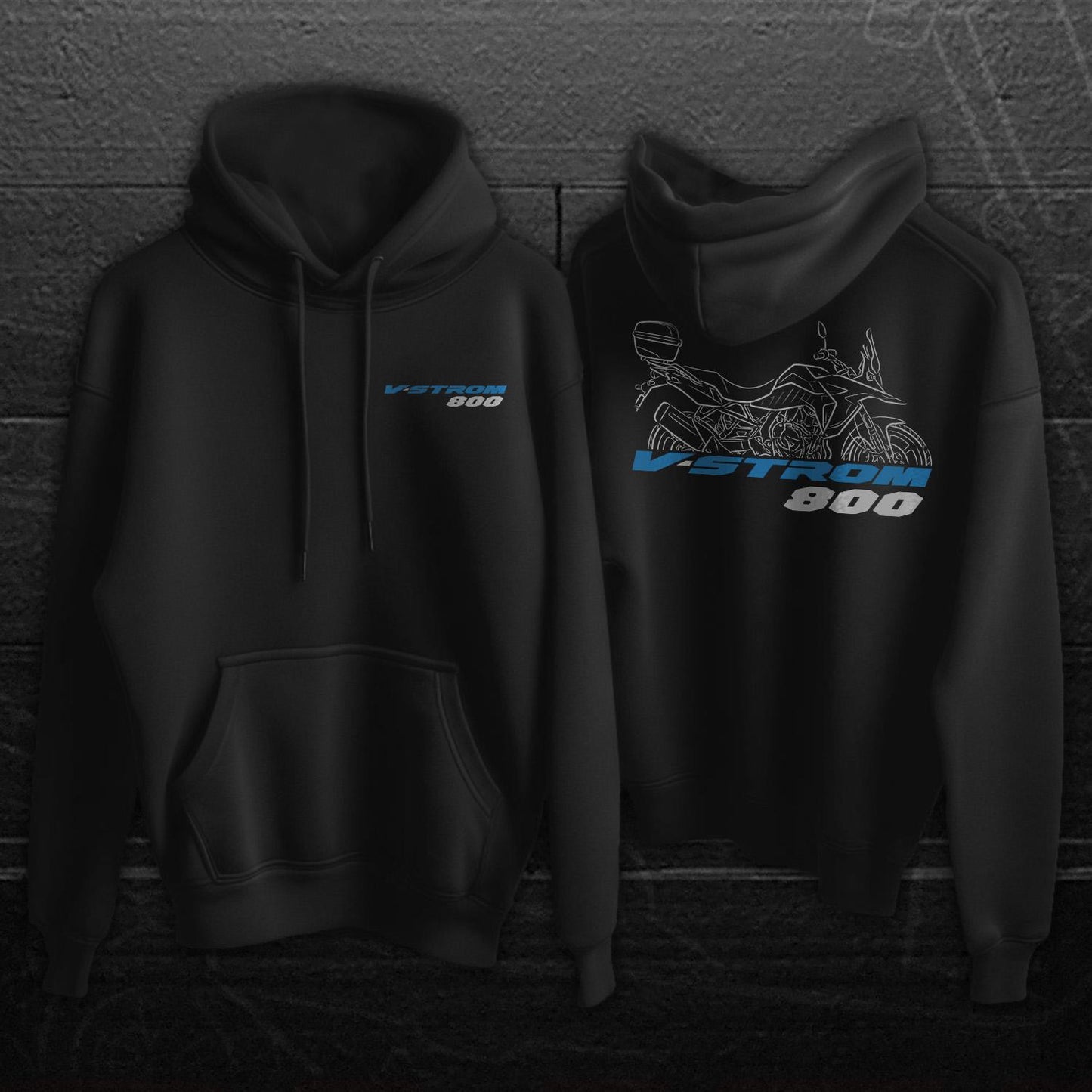 Suzuki V-Strom 800 Inspired Hoodie - Motorcycle Sweatshirt for ADV Riders