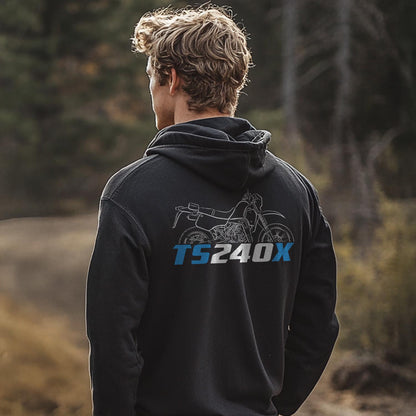 Suzuki TS240X 1986 - 1989 Inspired Hoodie - Motorcycle Sweatshirt for Riders