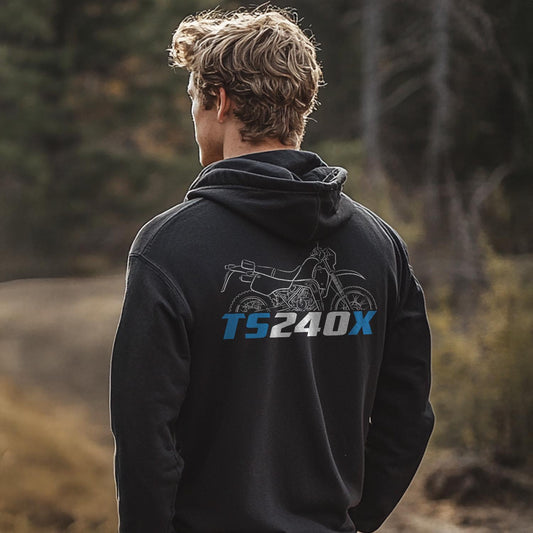 Suzuki TS240X 1986 - 1989 Inspired Hoodie - Motorcycle Sweatshirt for Riders
