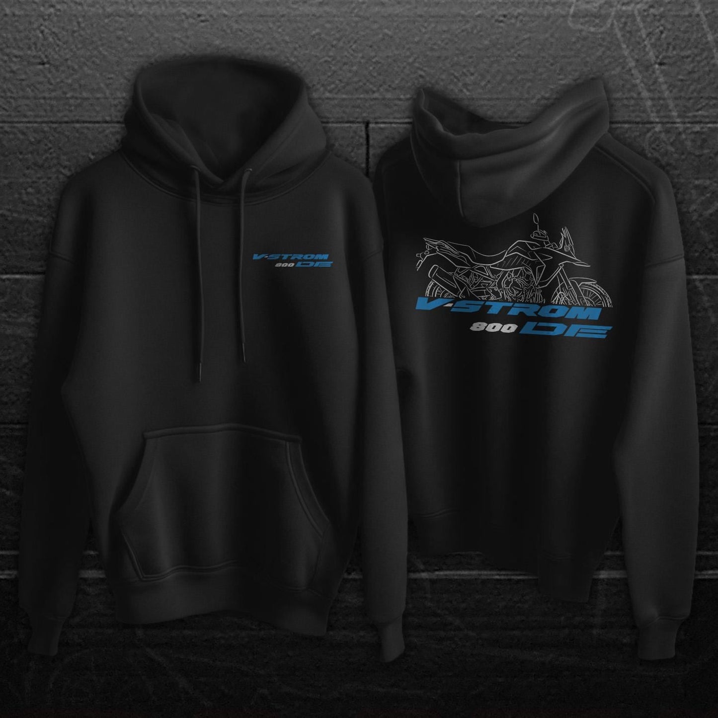 Suzuki V-Strom 800 Inspired Hoodie - Motorcycle Sweatshirt for ADV Riders
