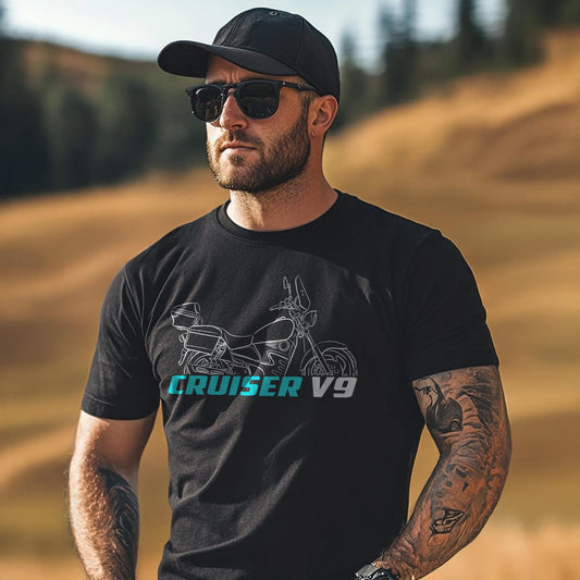 CFMoto V9 ( CF250T-SA ) Inspired T-Shirt - Motorcycle Tee Shirt for Riders