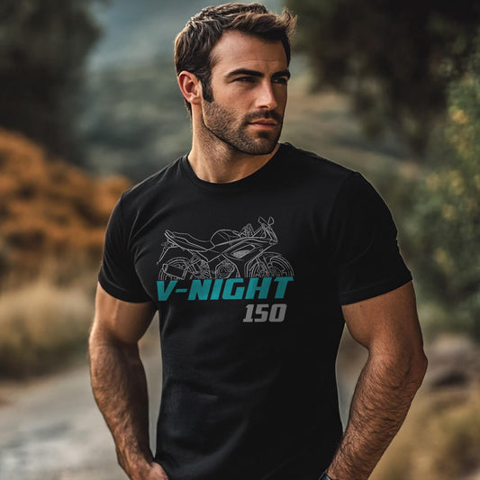 CFMoto V-Night 150 2010 - 2015 Inspired T-Shirt - Motorcycle Tee Shirt for Riders