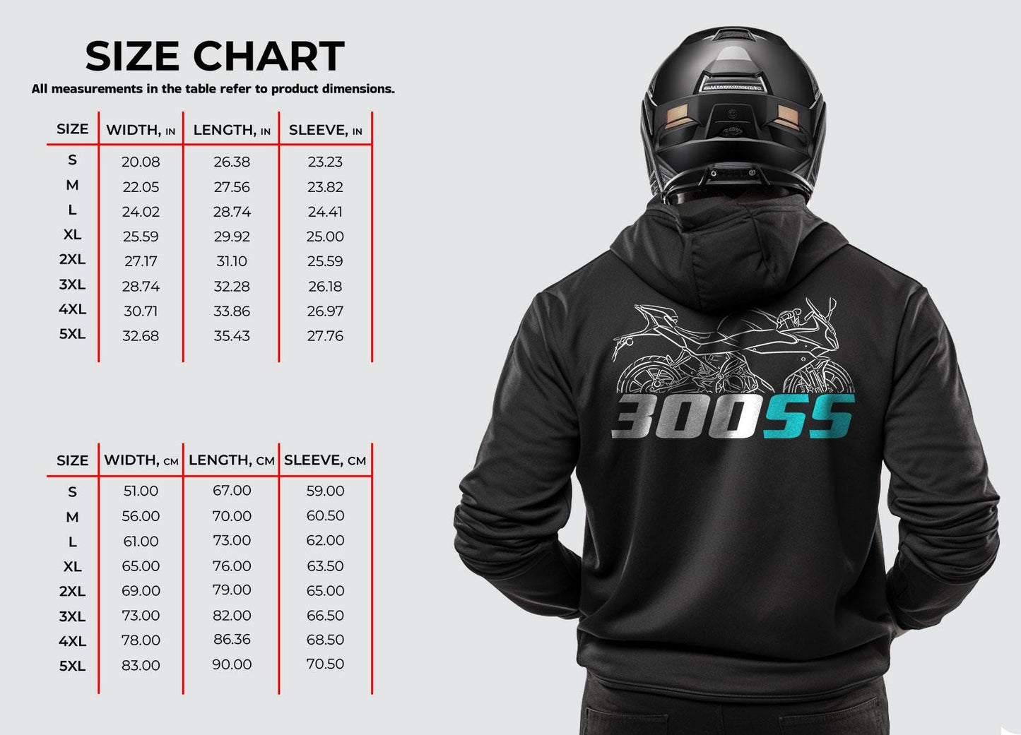 CFMoto 300SS Inspired Hoodie - Motorcycle Sweatshirt for Riders