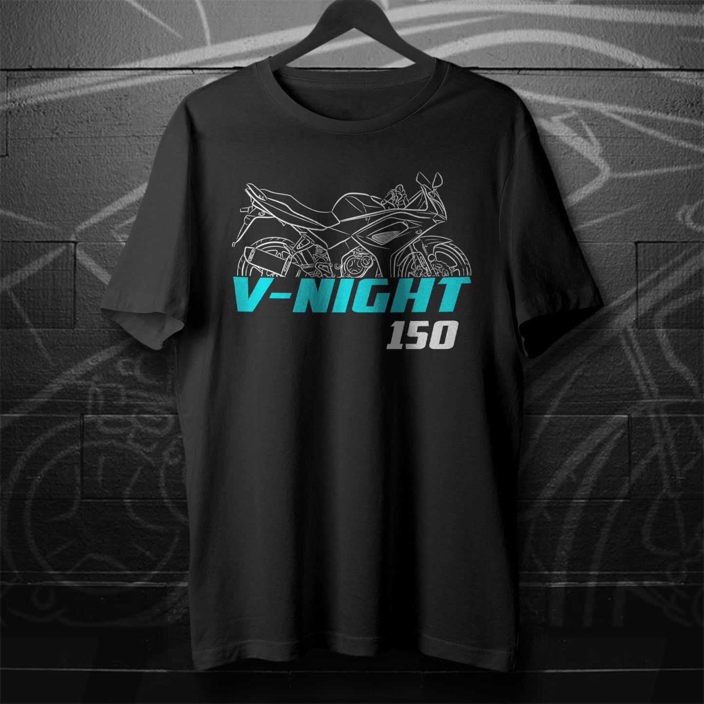 CFMoto V-Night 150 2010 - 2015 Inspired T-Shirt - Motorcycle Tee Shirt for Riders