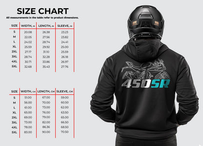 CFMoto 450SR 2023 - 2024 Inspired Hoodie - Motorcycle Sweatshirt for Riders