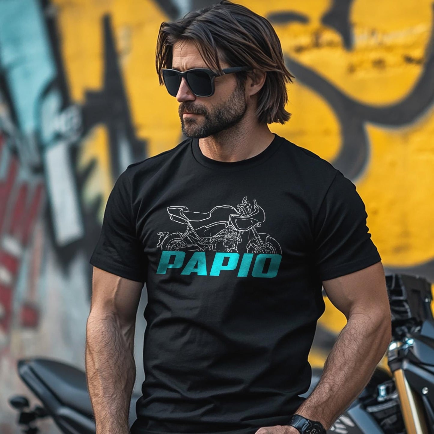 CFMoto Papio SS 2024 - 2025 Inspired T-Shirt - Motorcycle Tee Shirt for Riders
