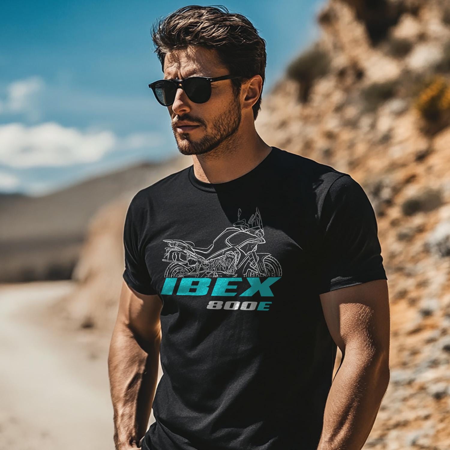 CFMoto IBEX 800 E 2025 Inspired T-Shirt - Motorcycle Tee Shirt for Riders