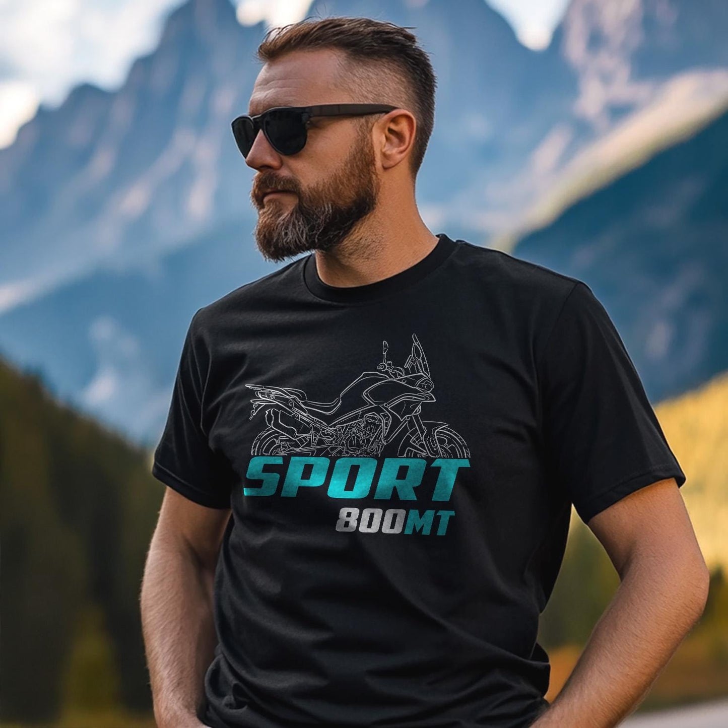 CFMoto 800MT Sport 2022 - 2024 Inspired T-Shirt - Motorcycle Tee Shirt for Riders