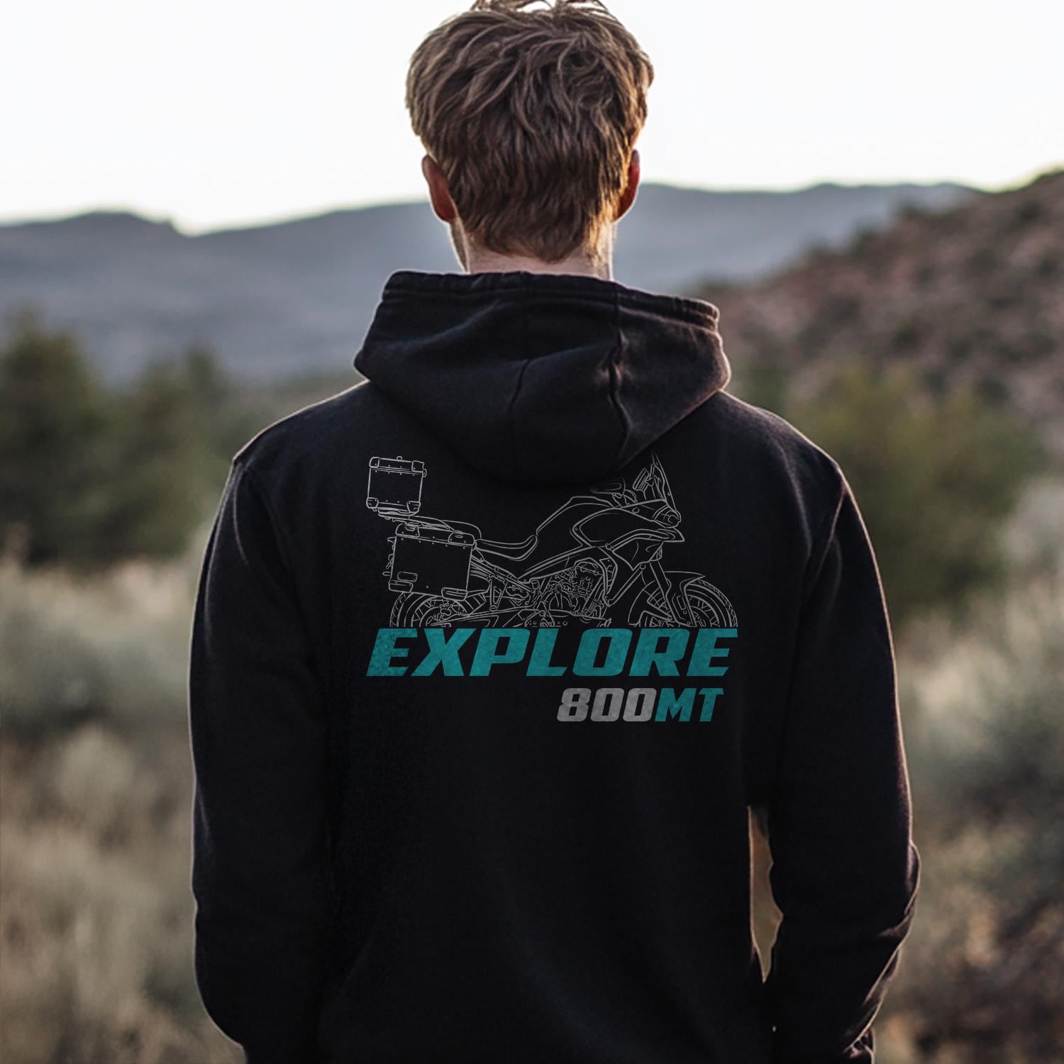 CFMoto 800MT Explore 2025 Inspired Hoodie - Motorcycle Sweatshirt for Riders