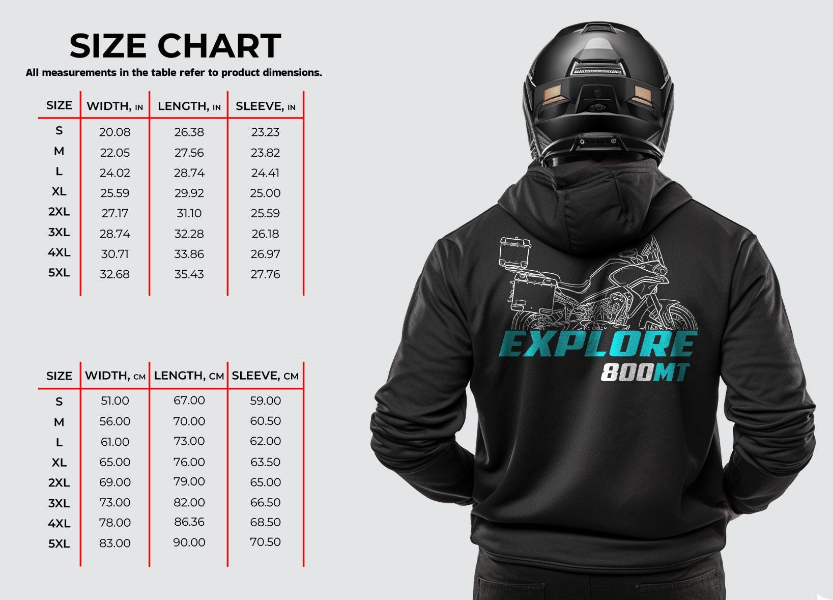 CFMoto 800MT Explore 2025 Inspired Hoodie - Motorcycle Sweatshirt for Riders