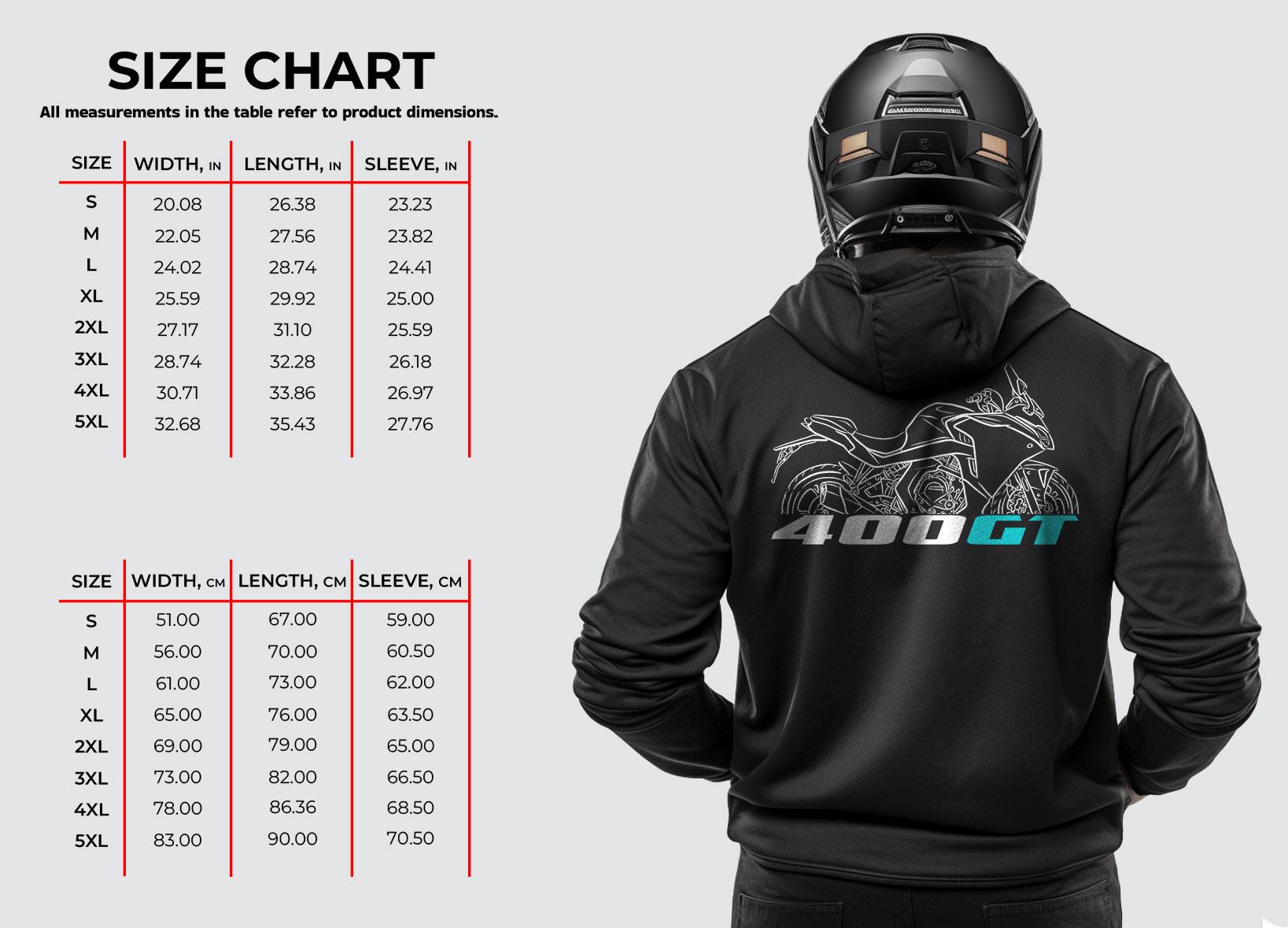 CFMoto 400GT 2019 - 2022 Inspired Hoodie - Motorcycle Sweatshirt for Riders