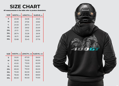 CFMoto 400GT 2019 - 2022 Inspired Hoodie - Motorcycle Sweatshirt for Riders