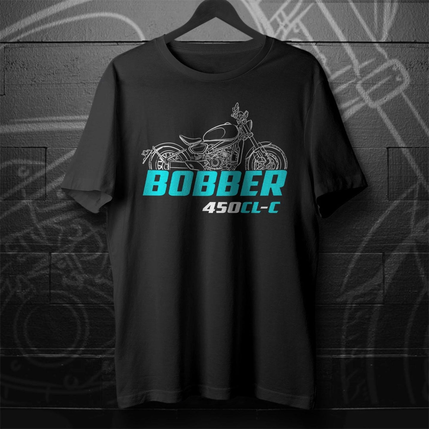 CFMoto 450CL-C Bobber 2024 Inspired T-Shirt - Motorcycle Tee Shirt for Riders