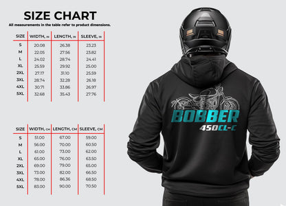 CFMoto 450CL-C Bobber 2024 Inspired Hoodie - Motorcycle Sweatshirt for Riders