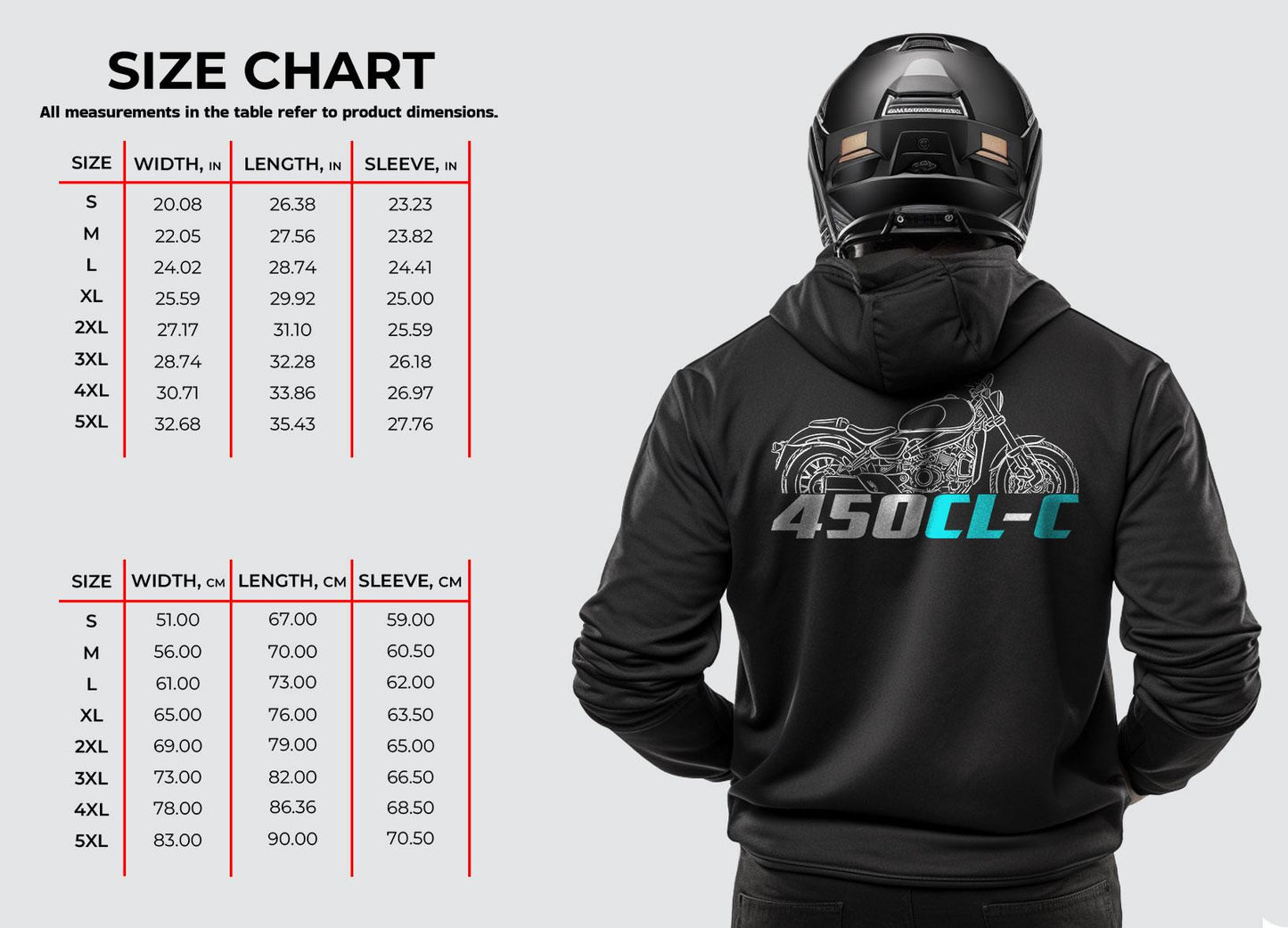 CFMoto 450CL-C 2024 Inspired Hoodie - Motorcycle Sweatshirt for Riders
