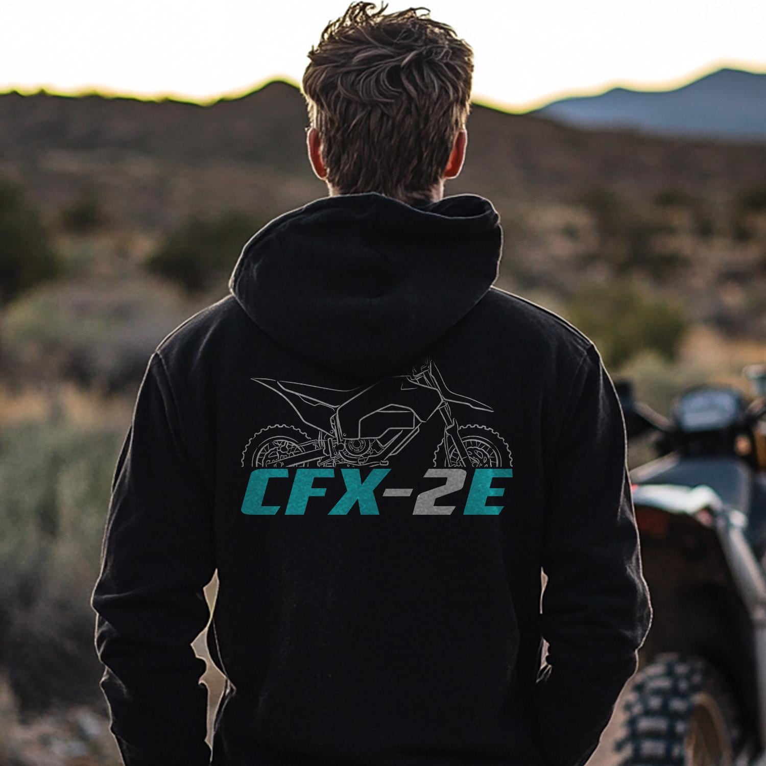 CFMoto CFX-2E 2025 Inspired Hoodie - Motorcycle Sweatshirt for Riders