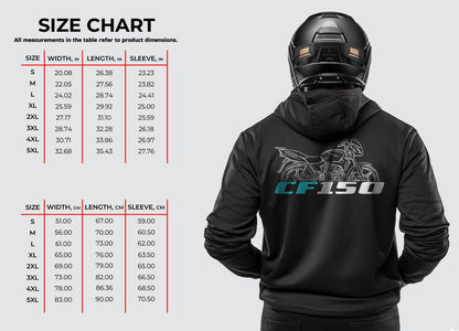 CFMoto CF150 2010 Inspired Hoodie - Motorcycle Sweatshirt for Riders