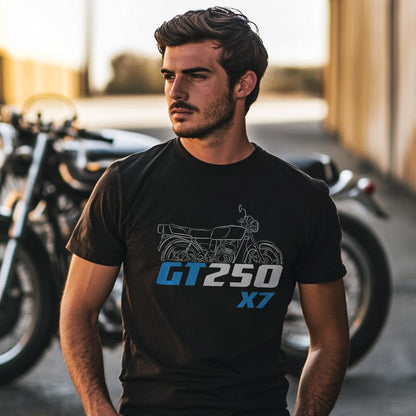 Suzuki GT 250 X7 | X-7 250 Inspired T-Shirt - Motorcycle Tee Shirt for Riders