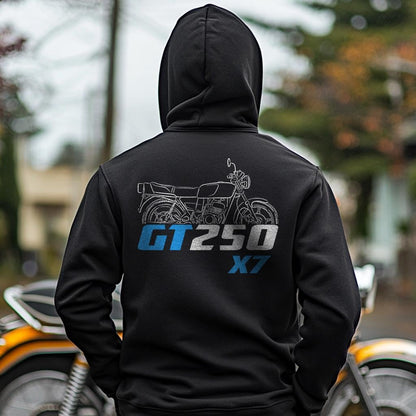 Suzuki GT 250 X7 | X-7 250 Inspired Hoodie - Motorcycle Sweatshirt for Riders