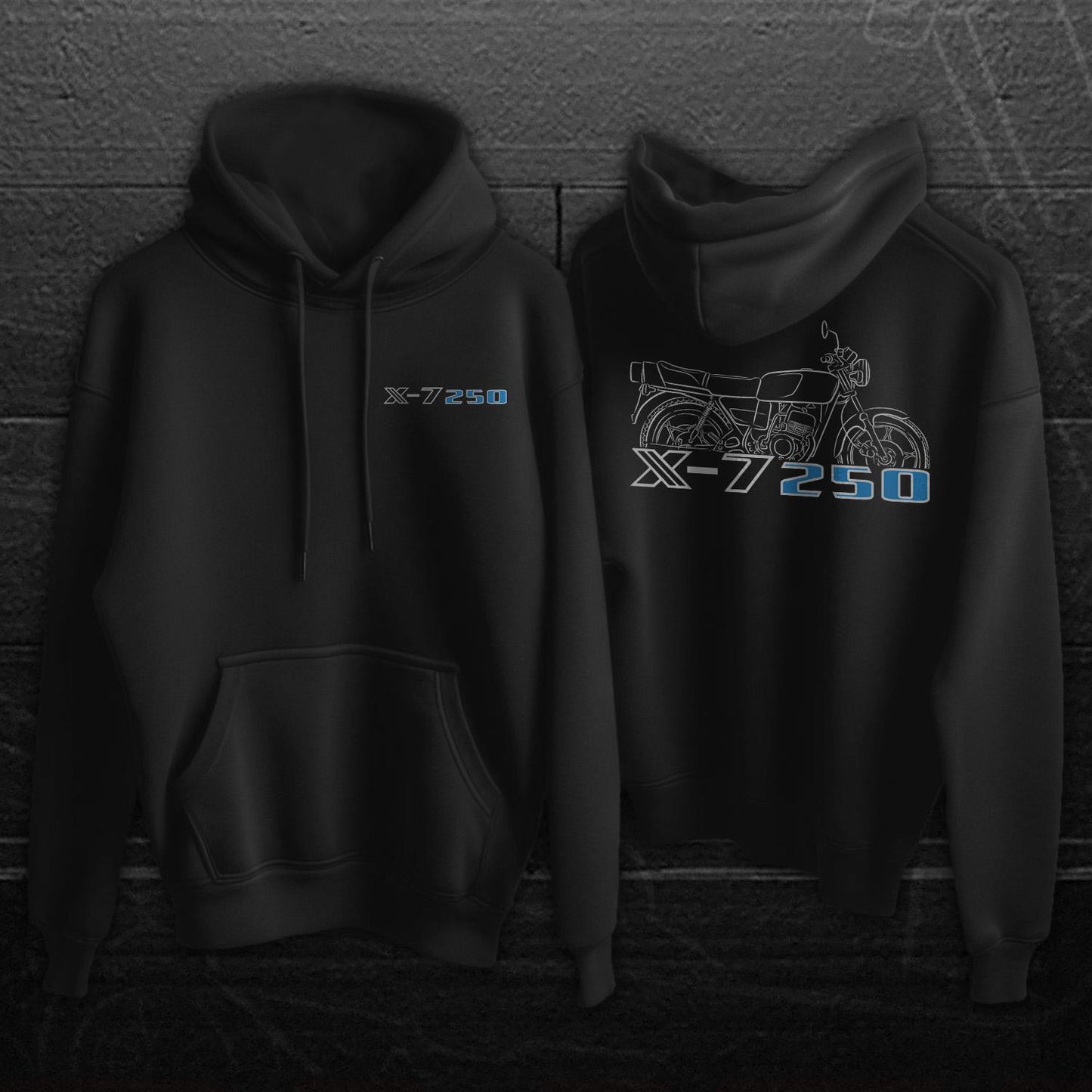 Suzuki GT 250 X7 | X-7 250 Inspired Hoodie - Motorcycle Sweatshirt for Riders