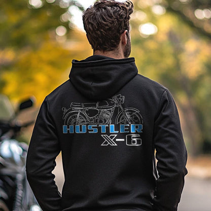 Suzuki X6 Hustler & T20 Inspired Hoodie - Motorcycle Sweatshirt for Riders