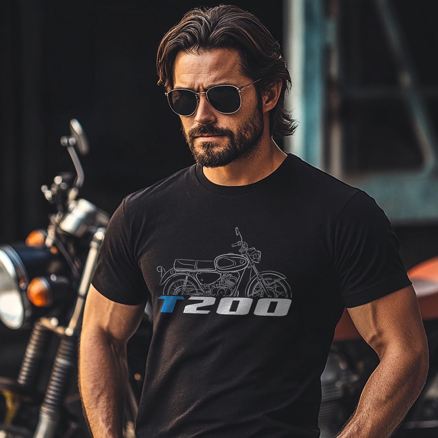 Suzuki T200 & X5 Invader Inspired T-Shirt - Motorcycle Tee Shirt for Riders