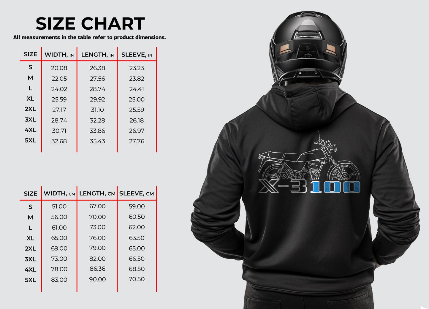 Suzuki X3 Inspired Hoodie - Motorcycle Sweatshirt for Riders