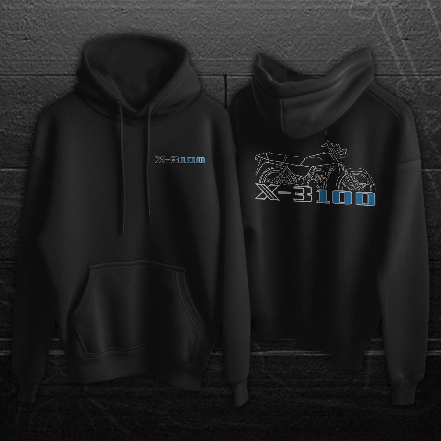 Suzuki X3 Inspired Hoodie - Motorcycle Sweatshirt for Riders