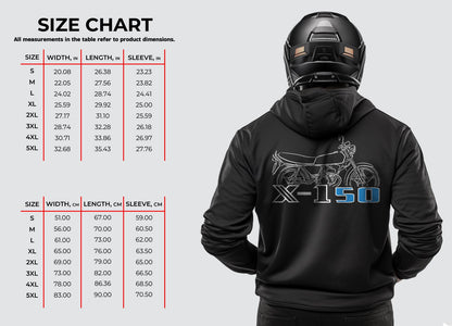 Suzuki X1 & ZR50 1979 - 1983 Inspired Hoodie - Motorcycle Sweatshirt for Riders