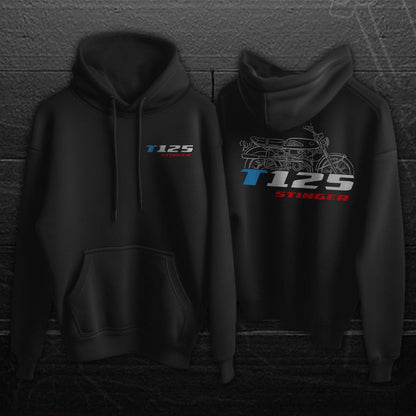Suzuki T 125 Stinger & Wolf Inspired Hoodie - Motorcycle Sweatshirt for Riders