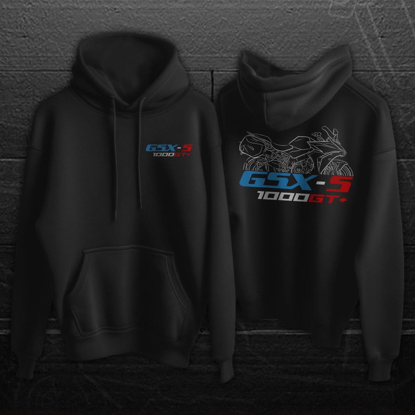 Suzuki GSX-S 1000 GT & GT+ Plus Inspired Hoodie - Motorcycle Sweatshirt for Riders