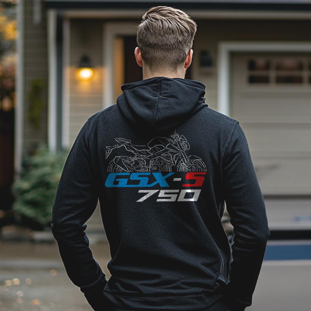 Suzuki GSX-S 750 Inspired Hoodie - Motorcycle Sweatshirt for Riders