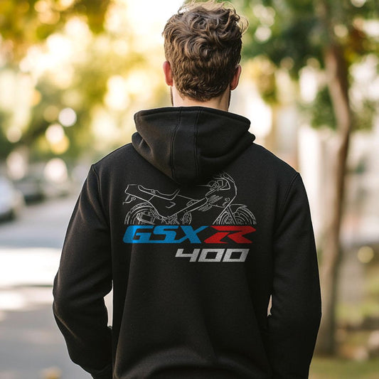 Suzuki GSX-R400 Inspired Hoodie - Motorcycle Sweatshirt for Riders