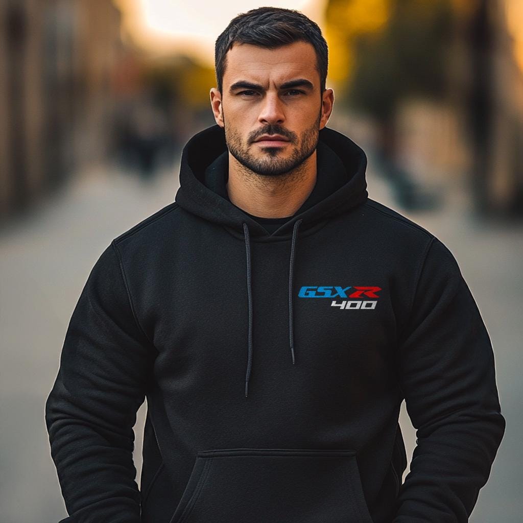 Suzuki GSX-R400 Inspired Hoodie - Motorcycle Sweatshirt for Riders