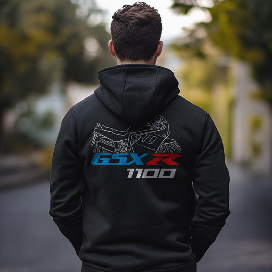 Suzuki GSX-R 1100 Inspired Hoodie - Motorcycle Sweatshirt for Riders