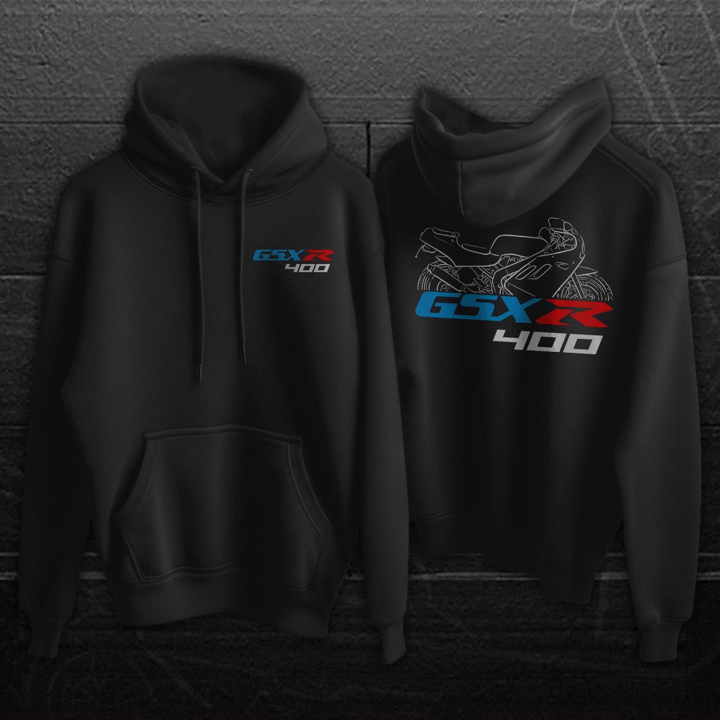 Suzuki GSX-R400 Inspired Hoodie - Motorcycle Sweatshirt for Riders