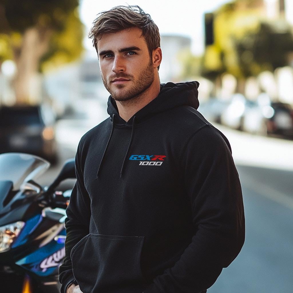 Suzuki GSX-R 1000 Inspired Hoodie - Motorcycle Sweatshirt for Riders