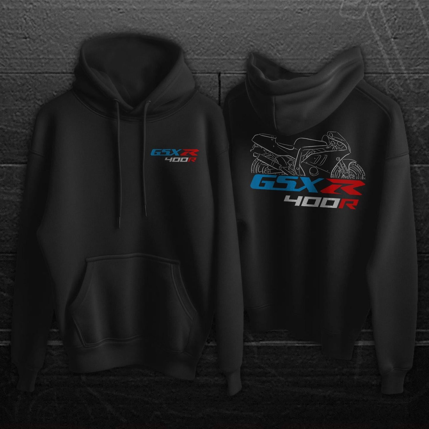 Suzuki GSX-R400 Inspired Hoodie - Motorcycle Sweatshirt for Riders