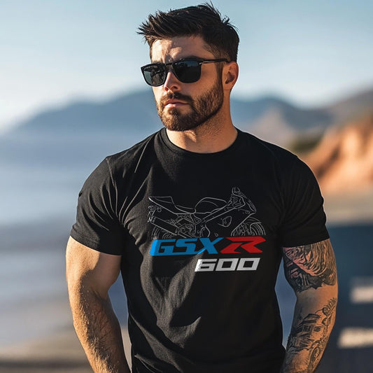Suzuki GSX-R 600 Inspired T-Shirt - Motorcycle Tee Shirt for Riders